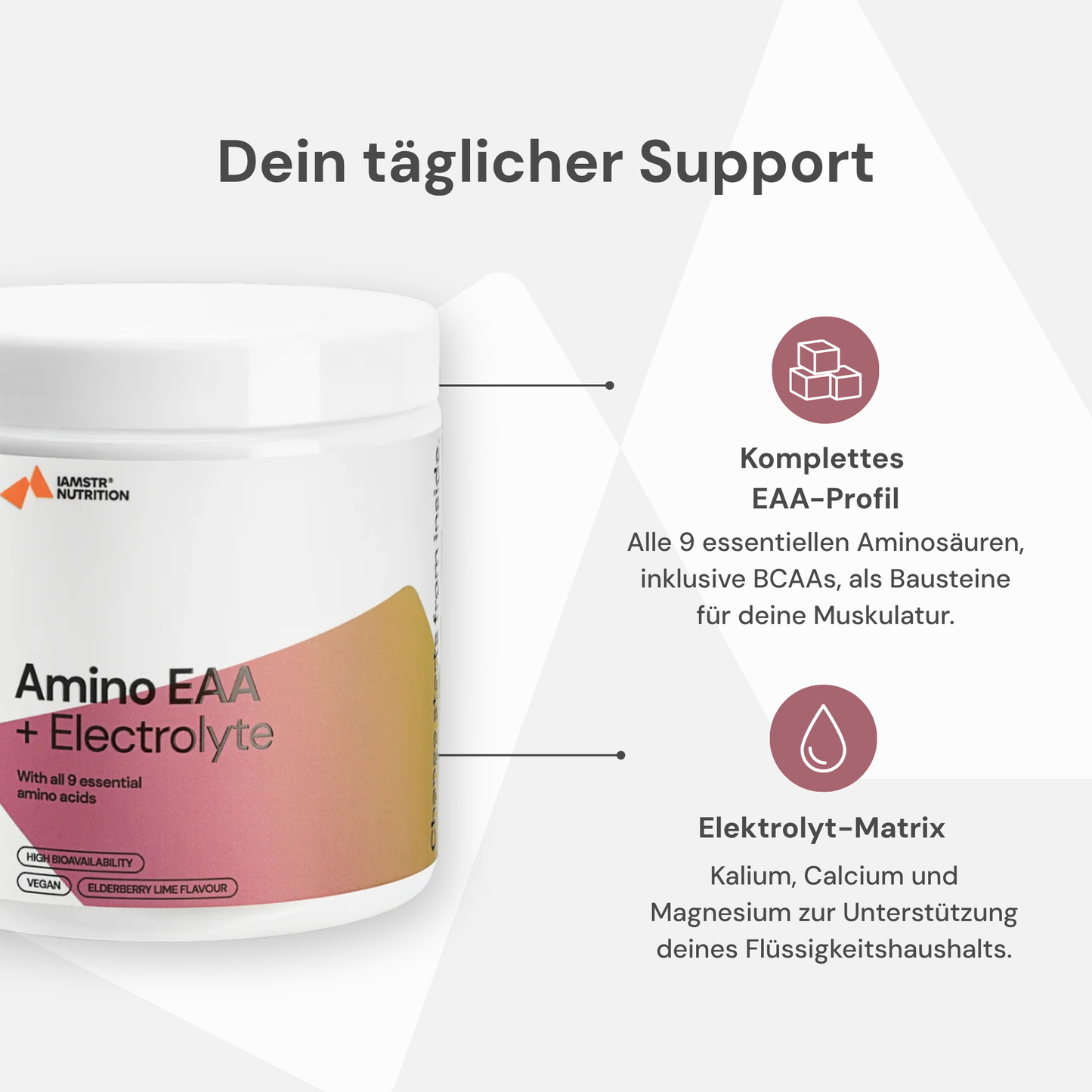 Amino EAA + Elektrolyte Holunder-Limette