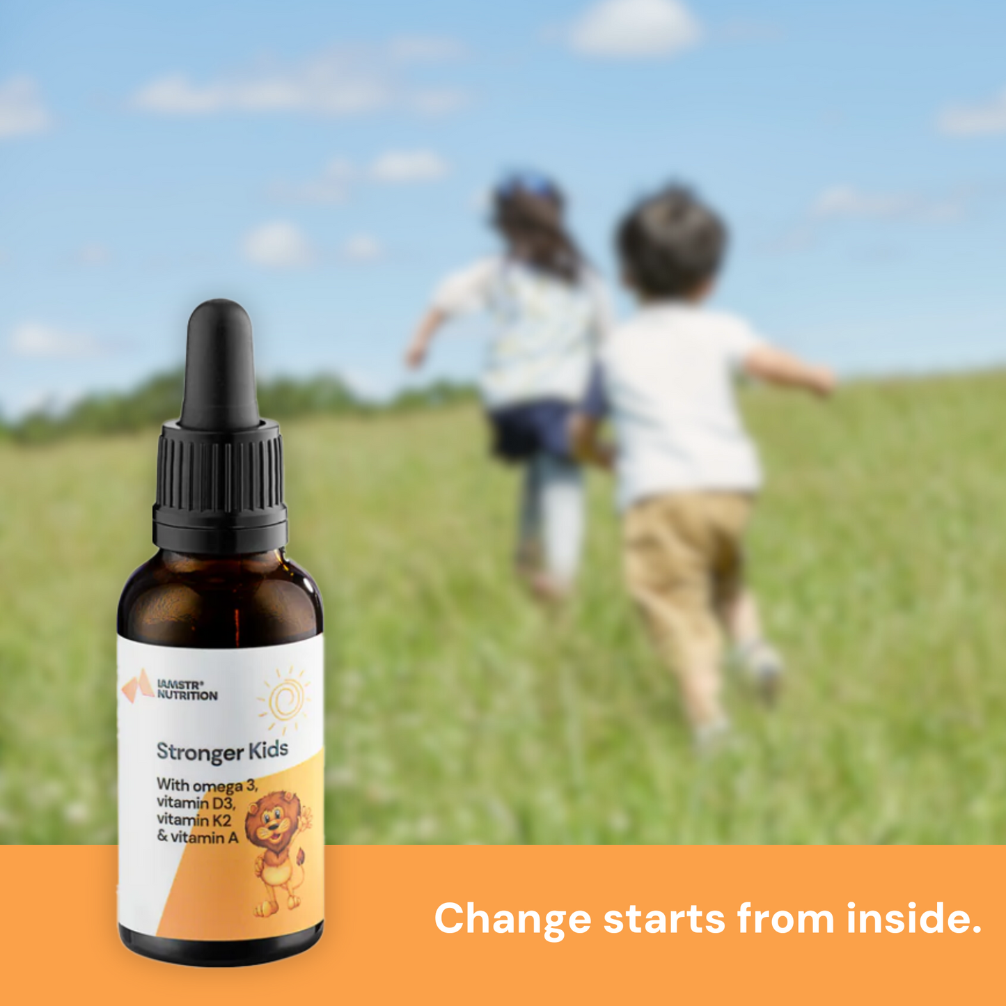 Stronger Kids Vitamin D3, K2, A & Omega 3