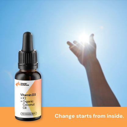 Vitamin D3 & K2 + Bio Kokosnuss Öl